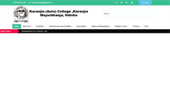 Desktop Screenshot of karanjiacollege.com