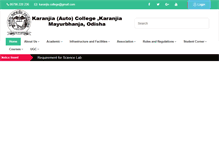Tablet Screenshot of karanjiacollege.com